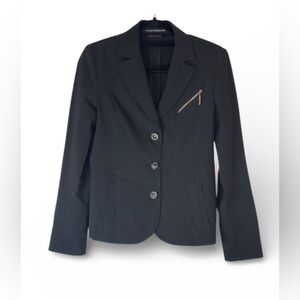 Lusia Cerano Blazer Black Women's Size 6 Made in Italy